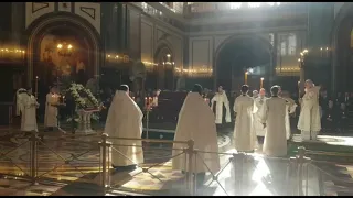 Отпевание Владимира Жириновского в Храме Христа Спасителя