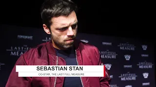 Sebastian Stan on the red carpet for The Last Full Measure
