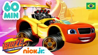 1 HORA de corridas ÉPICAS! | Blaze e os Monster Machines