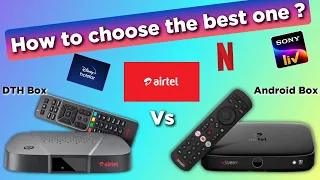 Choosing the Perfect Entertainment Companion: Airtel DTH HD Set Top Box vs Airtel Android TV Box 🔥📺🤖