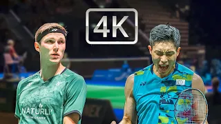 Attack or Control? Olympic Champion Viktor Axelsen defeated by Chou Tien Chen - Highlights - 4K -