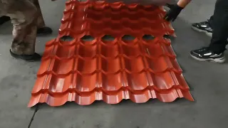Production of roofing tiles Germano roof sheet glazed tile roll forming machine