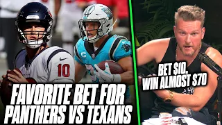 Pat McAfee's Favorite Bet For Panthers vs Texans on Thursday Night Football