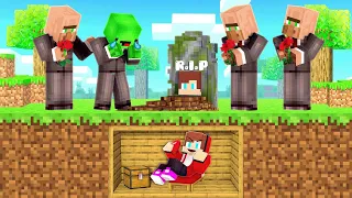 JJ Faked His DEATH To Prank Mikey in Minecraft challenge (Maizen)