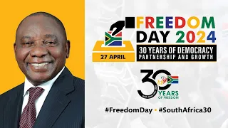 President Cyril Ramaphosa delivers the keynote address at the 2024 Freedom Day Celebration