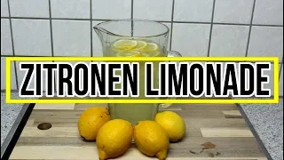 Limonade selber machen, leckeres Limonade Rezept mit Zitrone, zum Cocktail selber machen