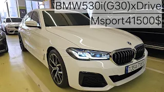 28.02.2024 Осмотр у дилера BMW 530i(G30)xDriveMsport 22год 9960км  55.300.000вон~42500$