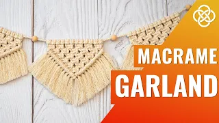 Macrame garland DIY | Macrame DIY | Macrame bunting tutorial