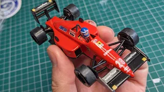 Building the Ferrari F1/87/88c in tiny 1/43 scale - Heller 1/43 scale model F1 car