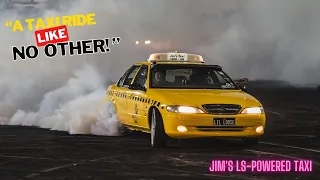 The Wildest Taxi Ride You Will Ever Take! - Jim's LS-Powered Taxi's