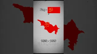 Evolution of Georgia#shorts #geography #map #flag #georgia  #evolution #history #empire #viral