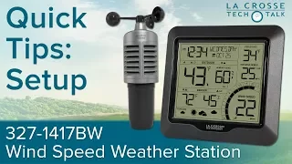 327-1417BW Wind Speed Weather Station Setup