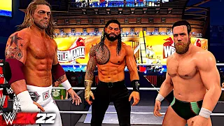 WWE 2K22: ROMAN REIGNS VS. EDGE VS. DANIEL BRYAN (UNIVERSAL CHAMPIONSHIP | WRESTLEMANIA 37