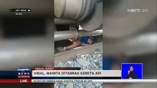 Viral, Wanita Ditabrak Kereta Api - NET NEWS