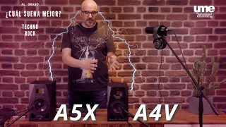 Comparamos los nuevos monitores Adam Audio A4V contra los A5X  ¿Quién gana? | UME Reviews