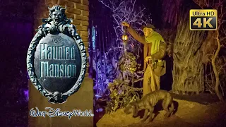 The Haunted Mansion On Ride Low Light 4K POV with Queue Magic Kingdom Walt Disney World 2021 02 27