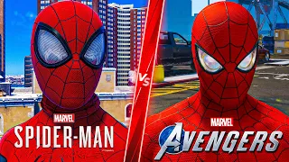 Spider-Man: Miles Morales vs Marvel's Avengers Spider-Man - Direct Graphics & Details Comparison!