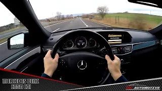 Mercedes Benz E350 CDI POV Test Drive + Acceleration 0 - 200 km/h