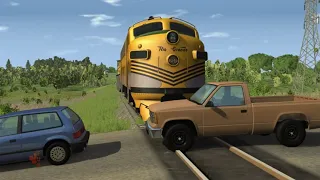 TOP 5 Train Accidents #2 (BeamNG.drive)