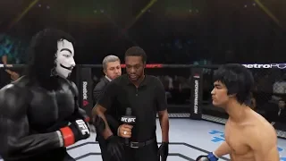 Vendetta vs. Bruce Lee (EA Sports UFC 3) - CPU vs. CPU - Crazy UFC 👊🤪