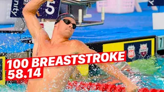 🔥 MICHAEL ANDREW 58.14 100m Breaststroke New US Open Record Race Analysis