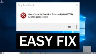 How to Fix Game Security Violation Detected LightingService.exe for Fortnite/ApexLegends (#0000000D)