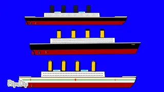 Titanic Britannic Lusitania sinking Animation flipa clip