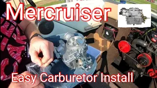 Mercruiser Carburetor Replacement DIY