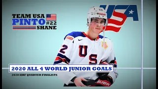 Shane Pinto (#22) ● ALL 4 Goals 2020 IIHF WJC - Highlights (HD)