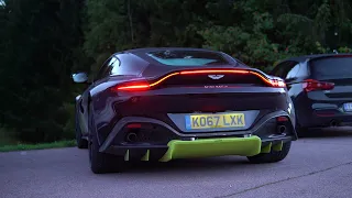 Aston Martin V8 Vantage Cold start