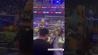 Liv Morgan Rhea Ripley Naomi and Sasha banks entrance live raw 03/28/22