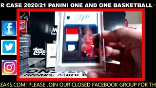 2020/21 PANINI ONE AND ONE BASKETBALL 10 BOX CASE BREAK - ALLOCATED MIXER CASE