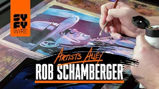 WWE Artist Rob Schamberger Paints The Undertaker (Artists Alley) | SYFY WIRE