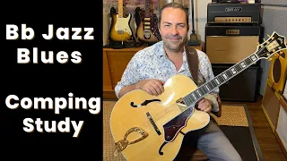 Bb Jazz Blues Comping Study #2 for Jazz Guitar