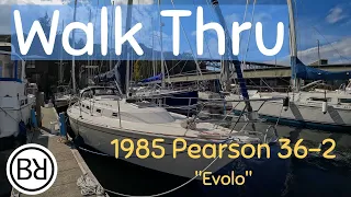 Walk Thru of Evolo, a 1985 Pearson 36-2