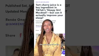 Can the "Sleepy Girl Mocktail" actually improve your sleep? #Shorts