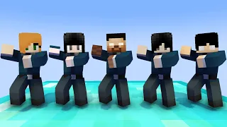 MONSTER SCHOOL : GANGNAM STYLE POLICE HEROBRINE FAMILY - MINECRAFT ANIMATION