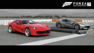 Fm7 Dragrace - Ferrari F12Tdf Vs Ferrari 812 Superfast