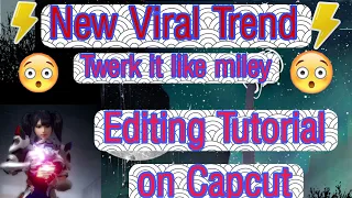 Tiktok New Trend ⚡ | Twerk it like Miley | Editing tutorial template | Capcut