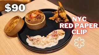 Eating at Red Paper Clip. NYC. $90 Michelin Starred Chinese Inspired Tasting Menu