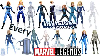 Every Marvel Legends Invisible Woman Toybiz and Hasbro Comparison List Fantastic Four
