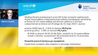 Webinar: Koszty szczepień dzieci z Ukrainy - Kampania UNICEF x Fundacja IMiD