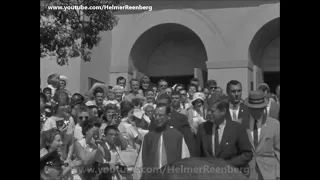 August 19, 1962 - President John F. Kennedy visits Church of the Good Shepherd, Beverly Hills, Cal.