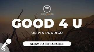 Good 4 U - Olivia Rodrigo (Slow Piano Karaoke)