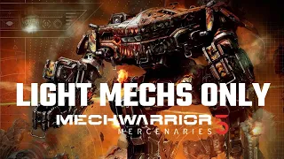 Light Mechs Only Mission | Mechwarrior 5: Mercenaries | Full Mission Gameplay