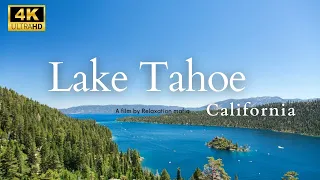 Lake Tahoe California | Nevada | USA With Relaxing | Meditation music