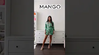 MANGO TRY-ON HAUL 💚 which one would you pick? #fashion #outfitideas #shorts
