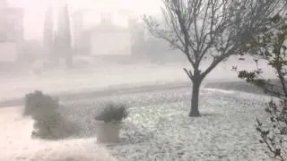 Hail storm El Paso, Texas- July 10, 2015