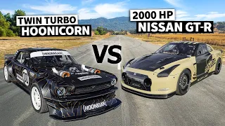 2,000hp 6-Second Nissan GT-R “Kimbo” vs Lia Block's 1400hp AWD Mustang // Hoonicorn vs The World 2