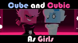 🔺Pink Corruption🎵 Cube And Cubic Gender Swapped | @brittanyrobinson